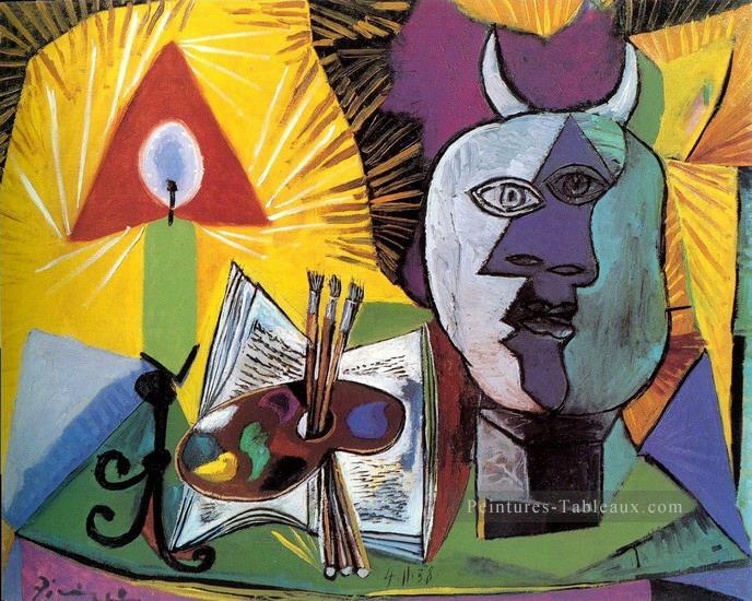 Bougie palette Tete Minotaure 1938 cubisme Pablo Picasso Peintures à l'huile